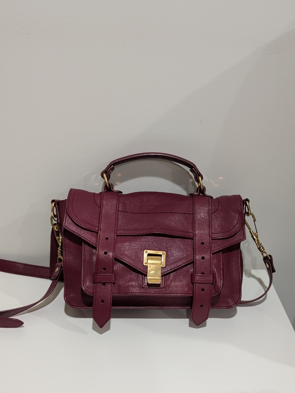 Proenza Schouler PS1 Tiny Crossbody Bag in Chianti Dark Red